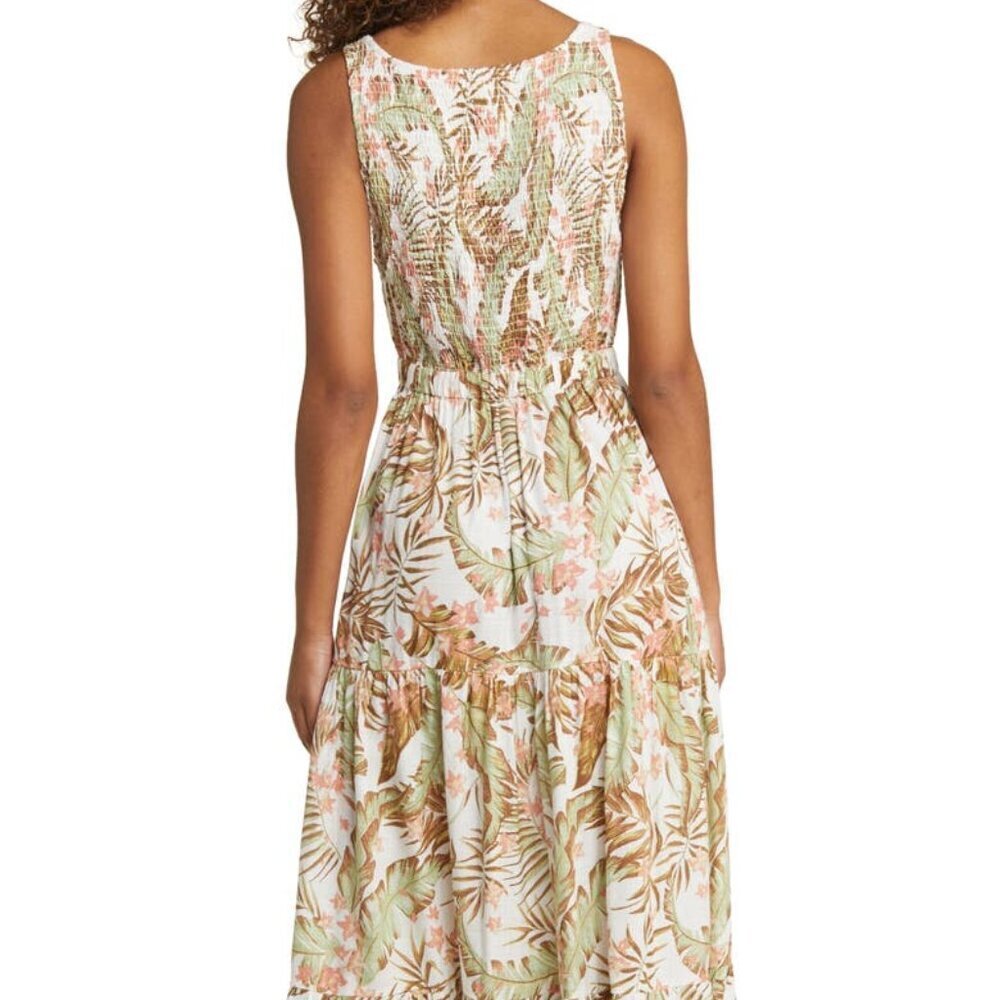 *NWT* Rip Curl La Quinta Floral Smocked Maxi Dress Size M - Picture 16 of 16